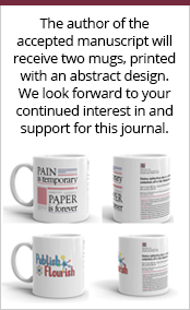 The author of the accepted manuscript will receive two mugs, printed with an abstract design. We look forward to your continued interest in and support for this journal.